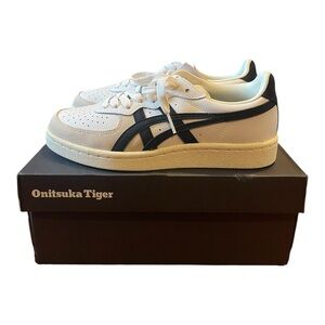 Onitsuka Tiger GSM by ASICS Unisex White, Beige and Black Sneakers (5M/6.5W)
